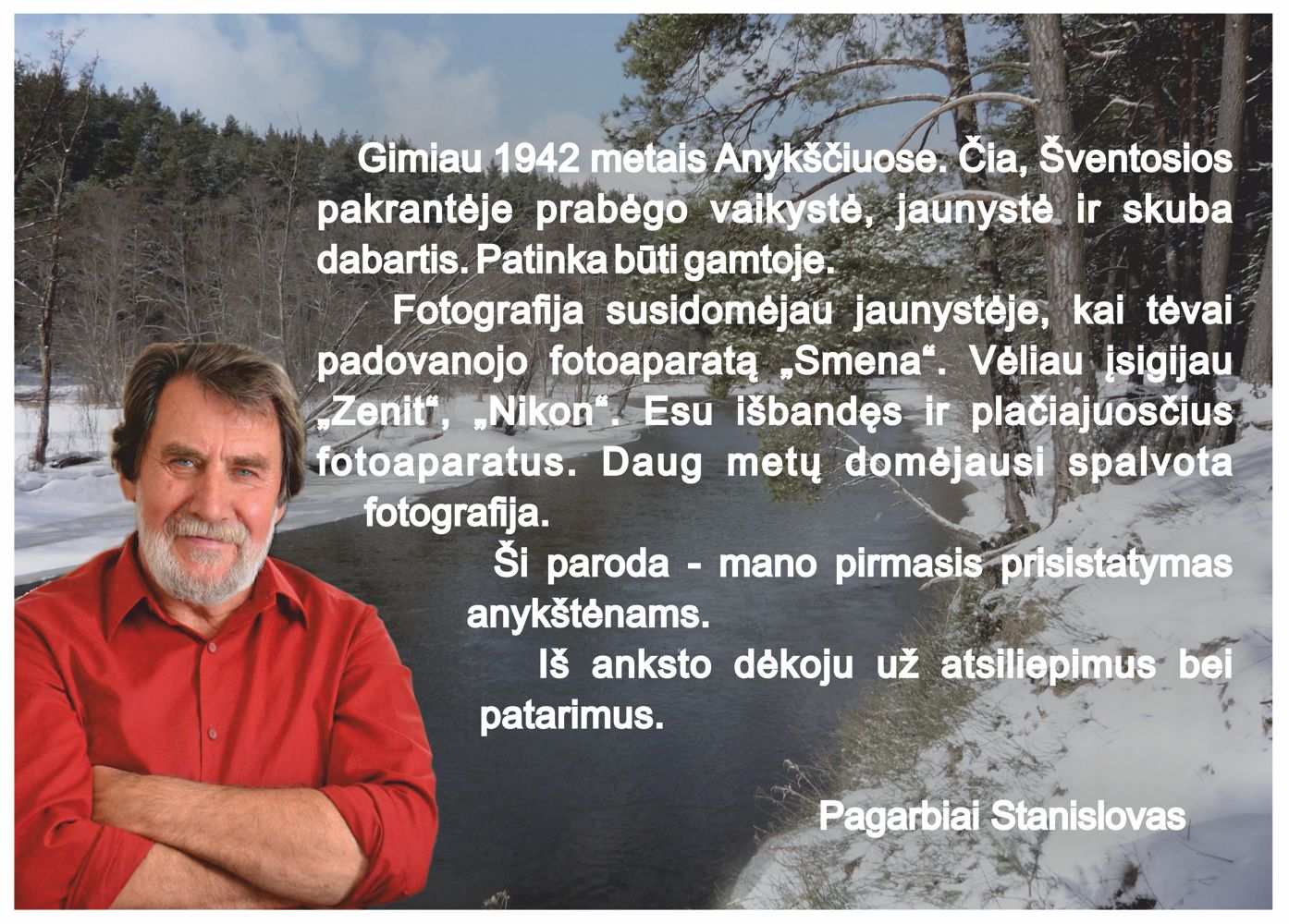 Stanislovo Semėno prisistatymas fotografijos mėgėjams.